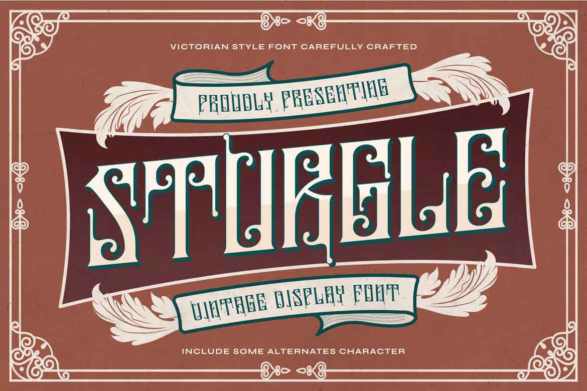 Пример шрифта Sturgle Regular